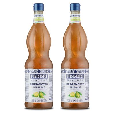 Food-United FABBRI Mixybar Bergamotte SIRUP 2x1L Sirup-Mix für Gin Rum Likör