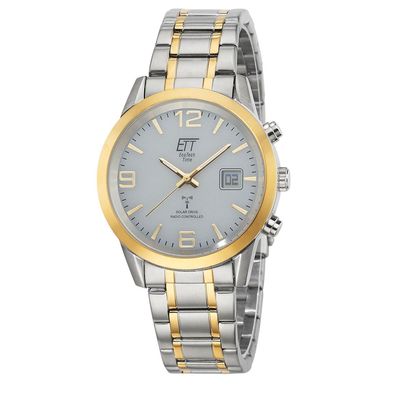 ETT Eco Tech Time Funk-Solar - Herren Uhr Edelstahl EGS-11501-42M bicolor