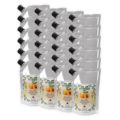 Vitaveggy Marillen-püree - Aprikosen-püree 24x1kg Food-United für Smoothies Saft Tee