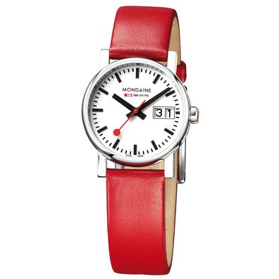 Mondaine Damen Armbanduhr MSE.30210. LCV 30mm Official Swiss Railways evo2 Big Date