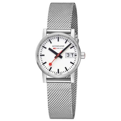 Mondaine Damen Armbanduhr MSE.30210. SM 30mm Official Swiss Railways evo2 Big Date