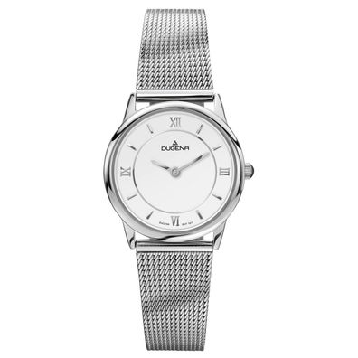 DUGENA Damen Armbanduhr 4460439, Edelstahl