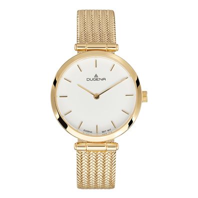 Dugena Damen Armbanduhr Lissa 4460904 Saphirglas goldfarben