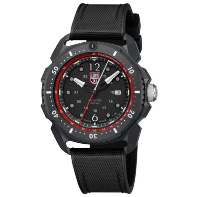 Luminox Armbanduhr ICE-SAR Arctic, 46 mm, Outdoor Uhr XL.1051 Saphirglas, Pulsmesser