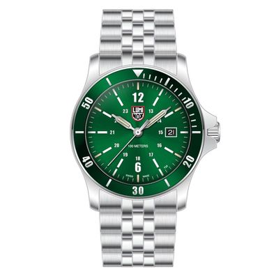 Luminox Herren Armbanduhr XS.0917 Sport Timer, 42mm, Saphirglas, 10ATM, Grün