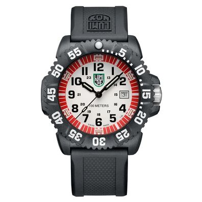 Luminox Herren Armbanduhr X2.2057 Sea Lion 10ATM weiß-rot