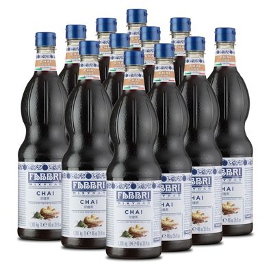 Food-United FABBRI Mixybar Chai Sirup 6x1L für Chai-Eiskaffe-Latte Cocktails Drinks