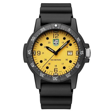 Luminox Herren Armbanduhr X2.2005 Sea Bass 2000 Serie 10ATM, Gelb