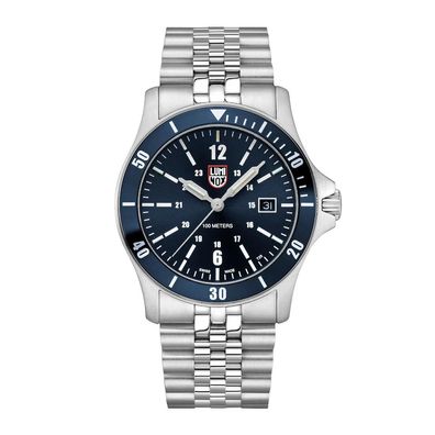 Luminox Herren Armbanduhr XS.0913 Sport Timer, 42mm, Saphirglas, 10ATM, Blau