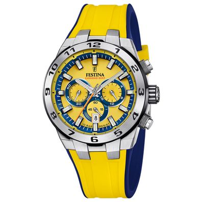 Festina Chronograph F20671-4 Chrono Bike 2024 Gummiband Gelb