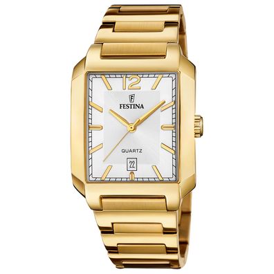 Festina Herren Armbanduhr Armbanduhr F20678-2 Edelstahl Goldfarben