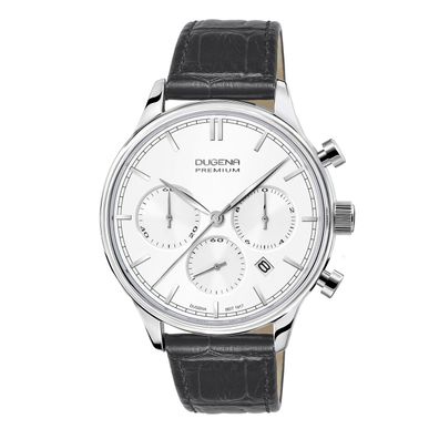 DUGENA 7000200 Premium Herren Armbanduhr Sigma Chrono Saphirglas