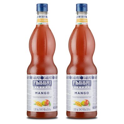 Food-United FABBRI Mixybar Melone Sirup 2x1L für Melonen-Saft-Granita Mocktail Tee