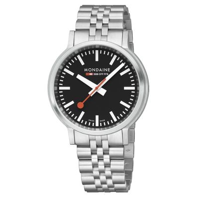 Mondaine MST.41020. SJ.2SE Armbanduhr stop2go Saphirglas, 41mm