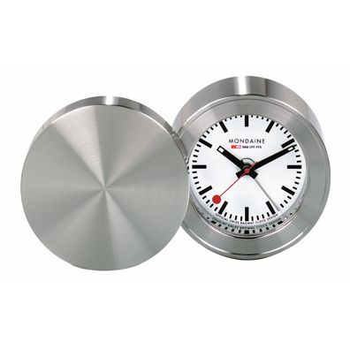 Mondaine MSM.64410 Official Swiss Railways Travel Alarm, Wecker, 50mm, Tisch-Uhr