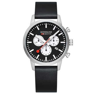 Mondaine Herren Armbanduhr Chrono MSD.41420. LBV Saphirglas 41mm