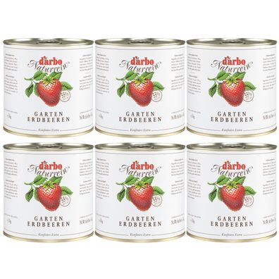 Food-United Gartenerdbeeren-konfitüre Extra naturrein 6x 3kg Dose von DARBO