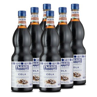 Food-United FABBRI Mixybar COLA KOLA 6x1L PET Sirup für Cocktails Soft-Drinks Slush