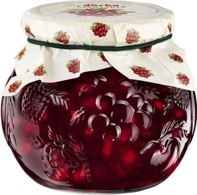 Food-United WILD-PREISELBEEREN Kompott naturrein 600g Deko Glas fein-herb von DARBO