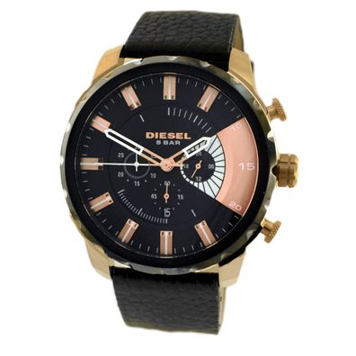 DIESEL Herren Armbanduhr DZ4347 Chrono in XL 51mm Lederband