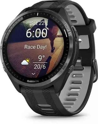 Garmin Forerunner 965 47,1mm Kunststoffgehäuse mit Silikonarmband - Schwarz