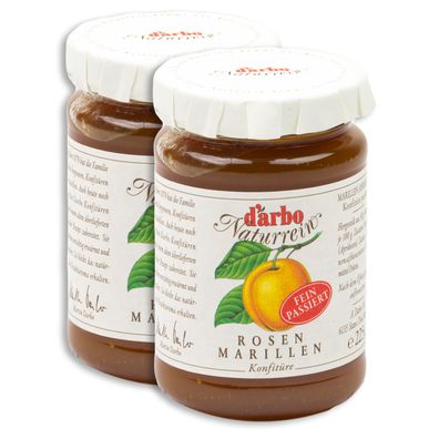 Food-United DARBO Konfitüre passiert für Singles Marille-Aprikose 2x 225g Glas