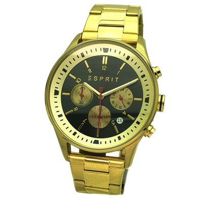 ESPRIT Herren Armbanduhr ES1G209M0095 Chrono Goldfarben