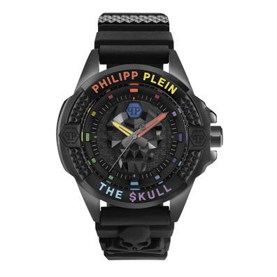 Philipp Plein Unisex-Uhr PWAAA0621 The Skull bunt Silikon-Edelstahl