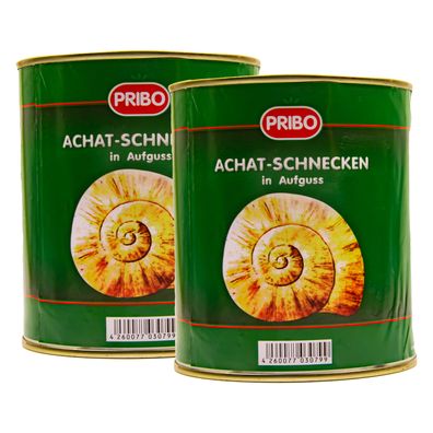 Food-United Achat-Schnecken 2 x Dose Füllmenge 800g ATG 455g, 144 Stück