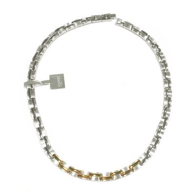 Esprit Damen Collier in 925 Silber ESNL91279B bicolor, 42-45cm, massiv