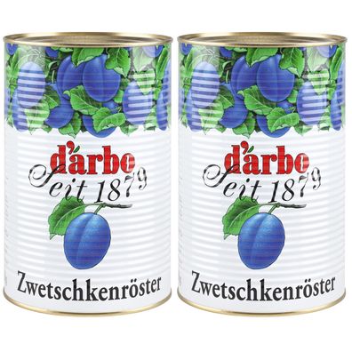 Food-United Zwetschken-röster 2x 4,3kg Dose Fruchtdessert original von DARBO