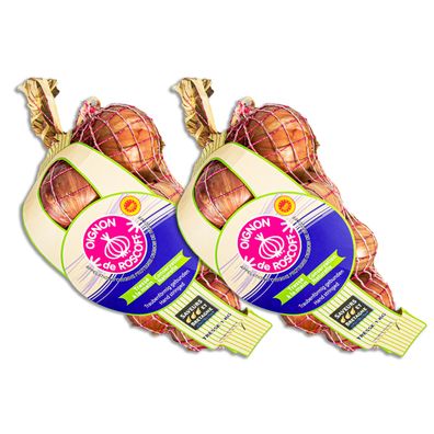 Food-United Roscoff Edel-Zwiebeln rose mild 2 kg Premium Qualität