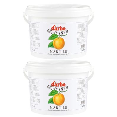 Food-United Fruchtaufstrich Aprikose Marille 2x 2 kg Eimer von Darbo