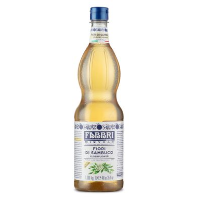 Food-United FABBRI Mixybar Holundernblüten Sirup 1L für Hugo Spritz Schorle Eistee