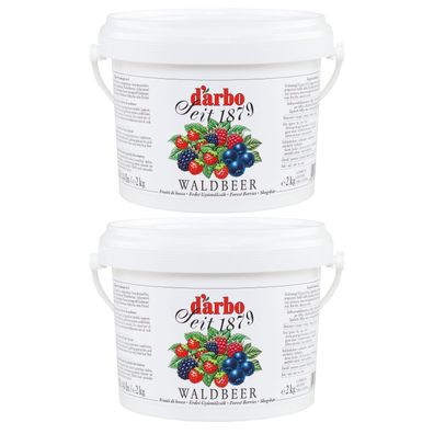 Food-United Waldbeeren-fruchtaufstrich 2x 2kg im Vorrats-Eimer von DARBO