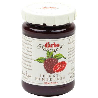 Food-United DARBO Konfitüre Extra passierte Himbeeren-Konfitüre für Singles 225g