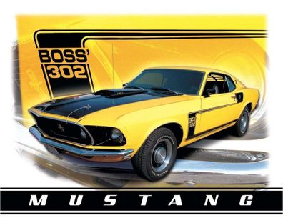 US Schild ca. 30 x 40 cm Ford Mustang Boss 302