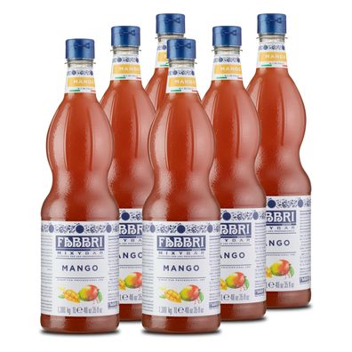 Food-United FABBRI Mixybar Melone Sirup 6x1L für Melonen-Saft-Granita Mocktail Tee