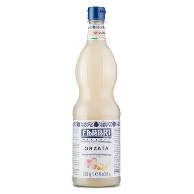 Food-United FABBRI Mixybar Orzata Orgeat Sirup 1L für Tee Kaffee Mai-Tai Cocktails