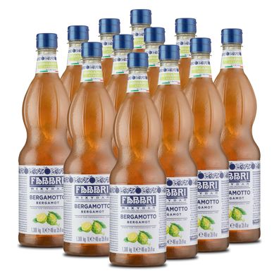 Food-United FABBRI Mixybar Bergamotte SIRUP 12x1L Sirup-Mix für Gin Rum Likör