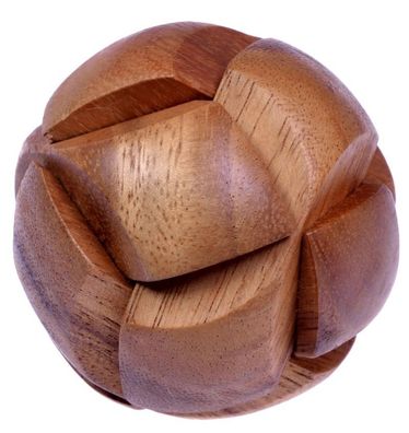 Ball - 3D Puzzle - Denkspiel - Knobelspiel - Geduldspiel - Logikspiel aus Holz