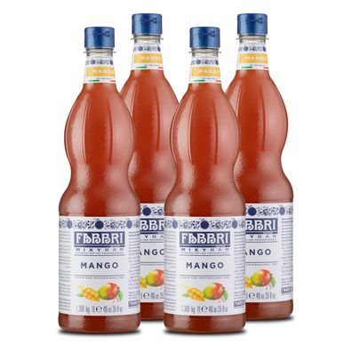 Food-United FABBRI Mixybar Melone Sirup 4x1L für Melonen-Saft-Granita Mocktail Tee