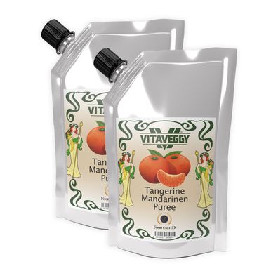 Vitaveggy Mandarin-orangen-püree 2x1kg - süße Mandarinen - für Smoothie Saft Torten