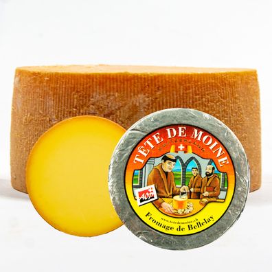 Food-United TETE DE MOINE AOC-AOP Schweizer Mönchskopf-Käse-Laib 800g