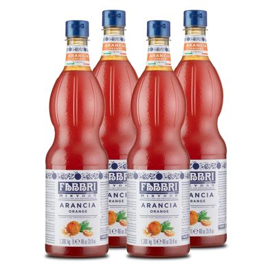 Food-United FABBRI Mixybar Orangensirup 4x1L PET Orangen-Fruchtsirup-Getränkesirup