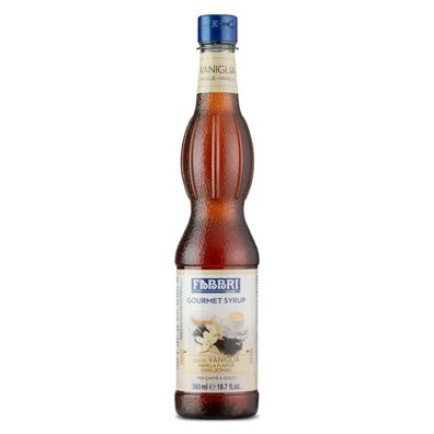 Food-United FABBRI Gourmet Vanilla-Vanille-Sirup 560ml für Dessert Kaffee Cocktail