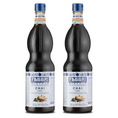 Food-United FABBRI Mixybar Chai Sirup 2x1L für Chai-Eiskaffe-Latte Cocktails Drinks