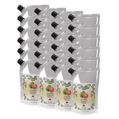 Vitaveggy GUAVA-FRÜCHTE-PÜREE 24x1kg - Guaven aus Südostasien - für Smoothie Saft