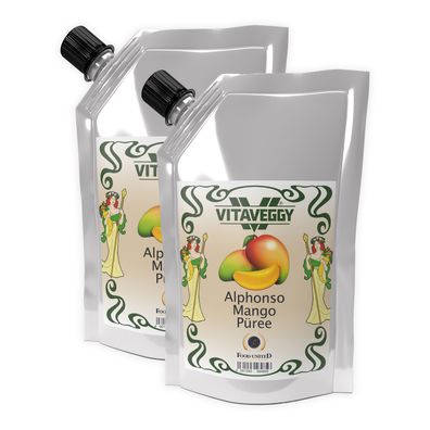 Vitaveggy Indische-mango-püree 2x 1kg mango-fruit-puree von Food-United für Mango