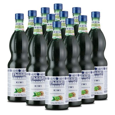 Food-United FABBRI Mixybar KIWI-SIRUP 12x1L für Mocktail Schorle Eistee Cocktail